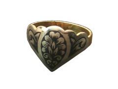 Серебряное кольцо «Аленький цветочек» с позолотой